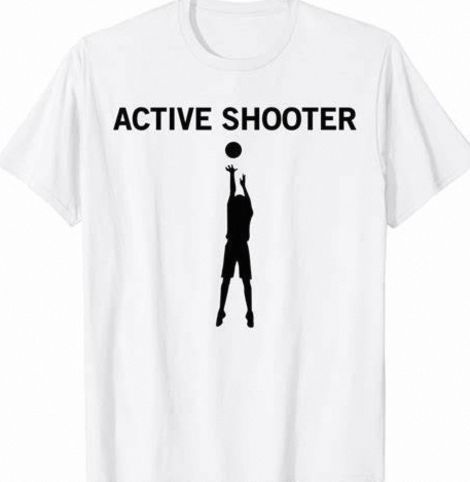 basketball active shooter shirt