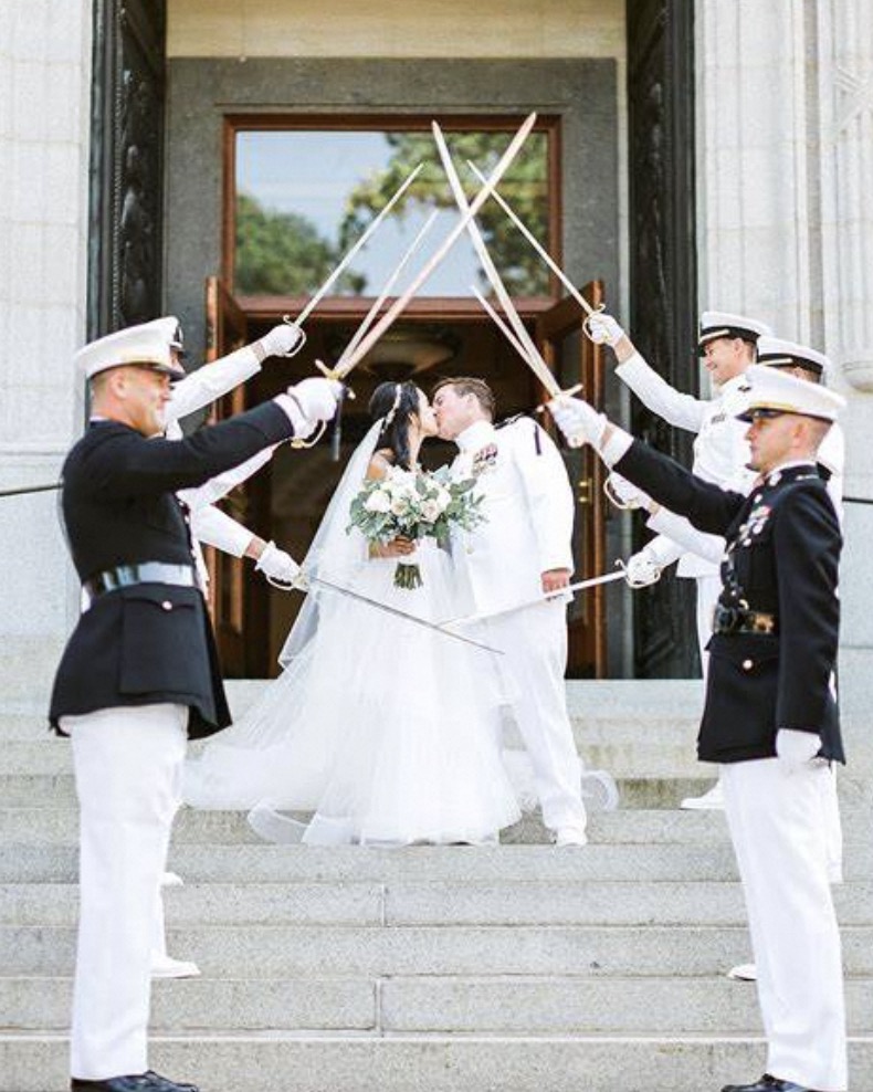 navy officer wedding uniform