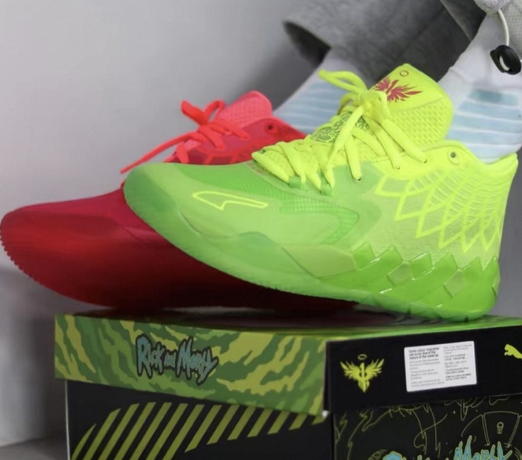 lamelo shoes rick and morty