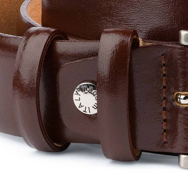 cognac leather belt