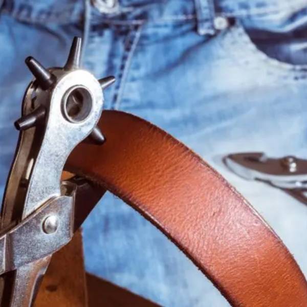 how to punch hole in belt