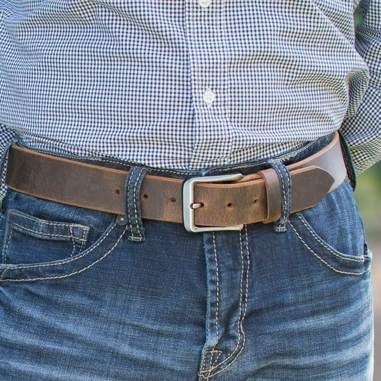 leather mens belt