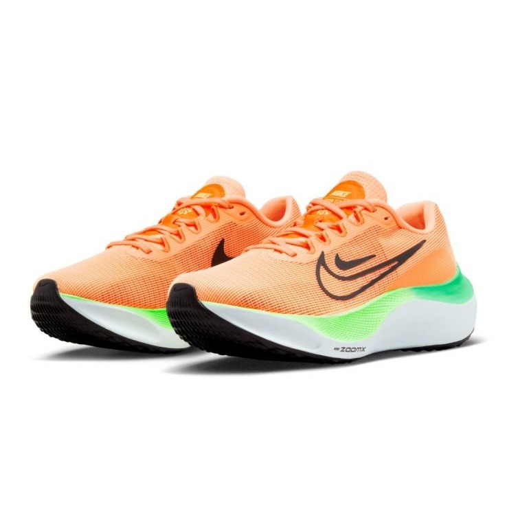 orange running shoes