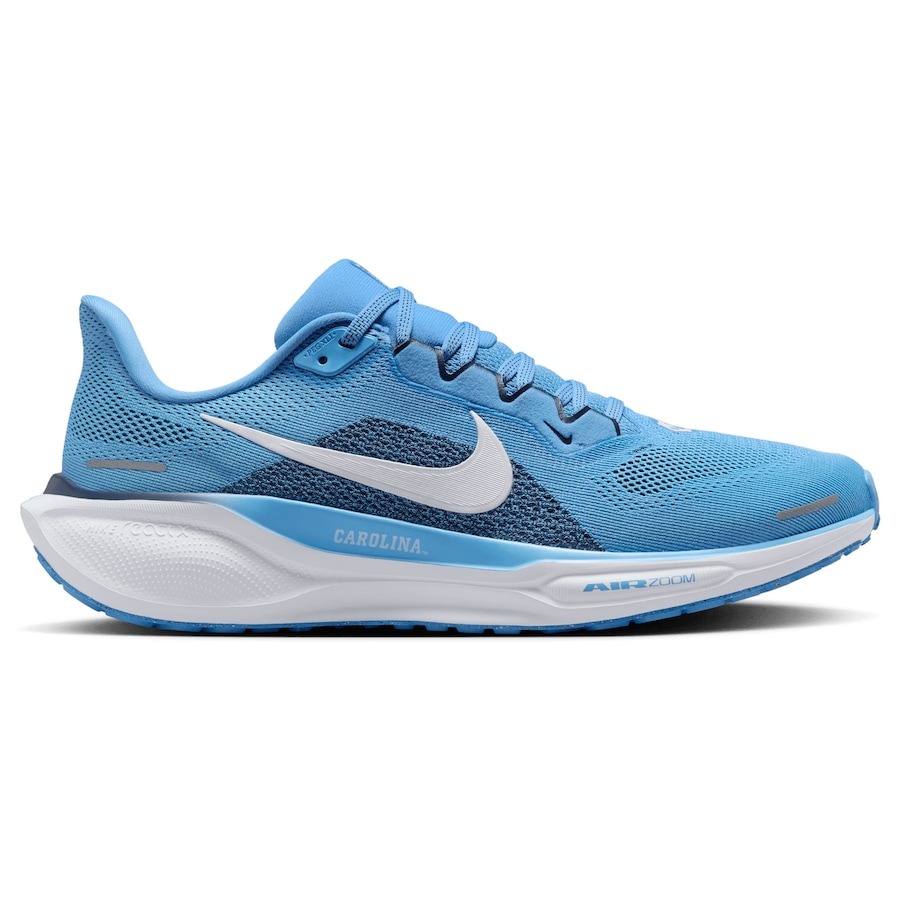 blue running shoes