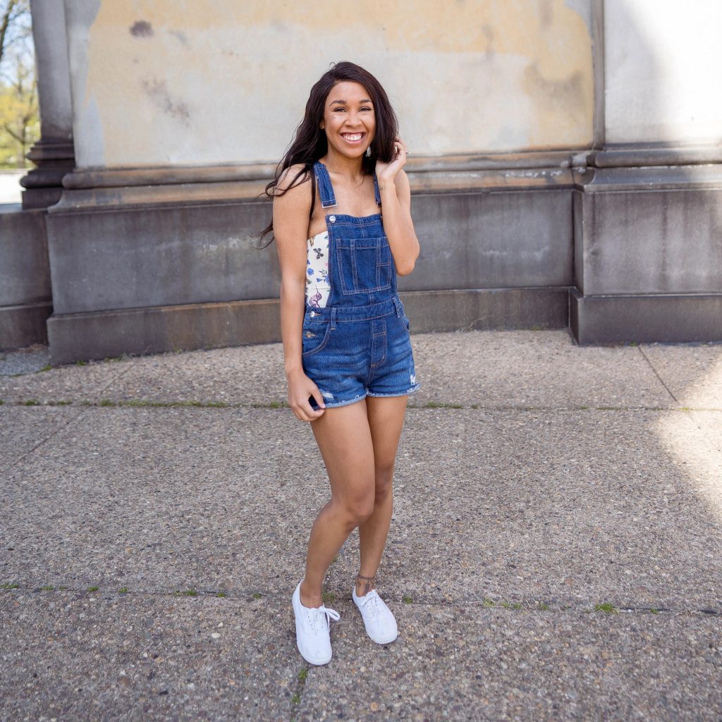 overall shorts